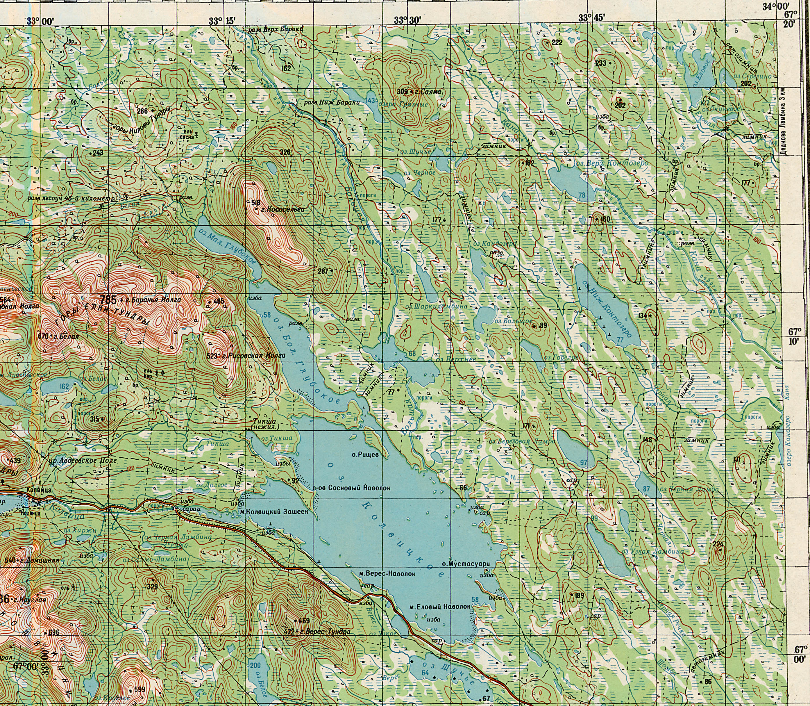 Спутниковая карта карелии