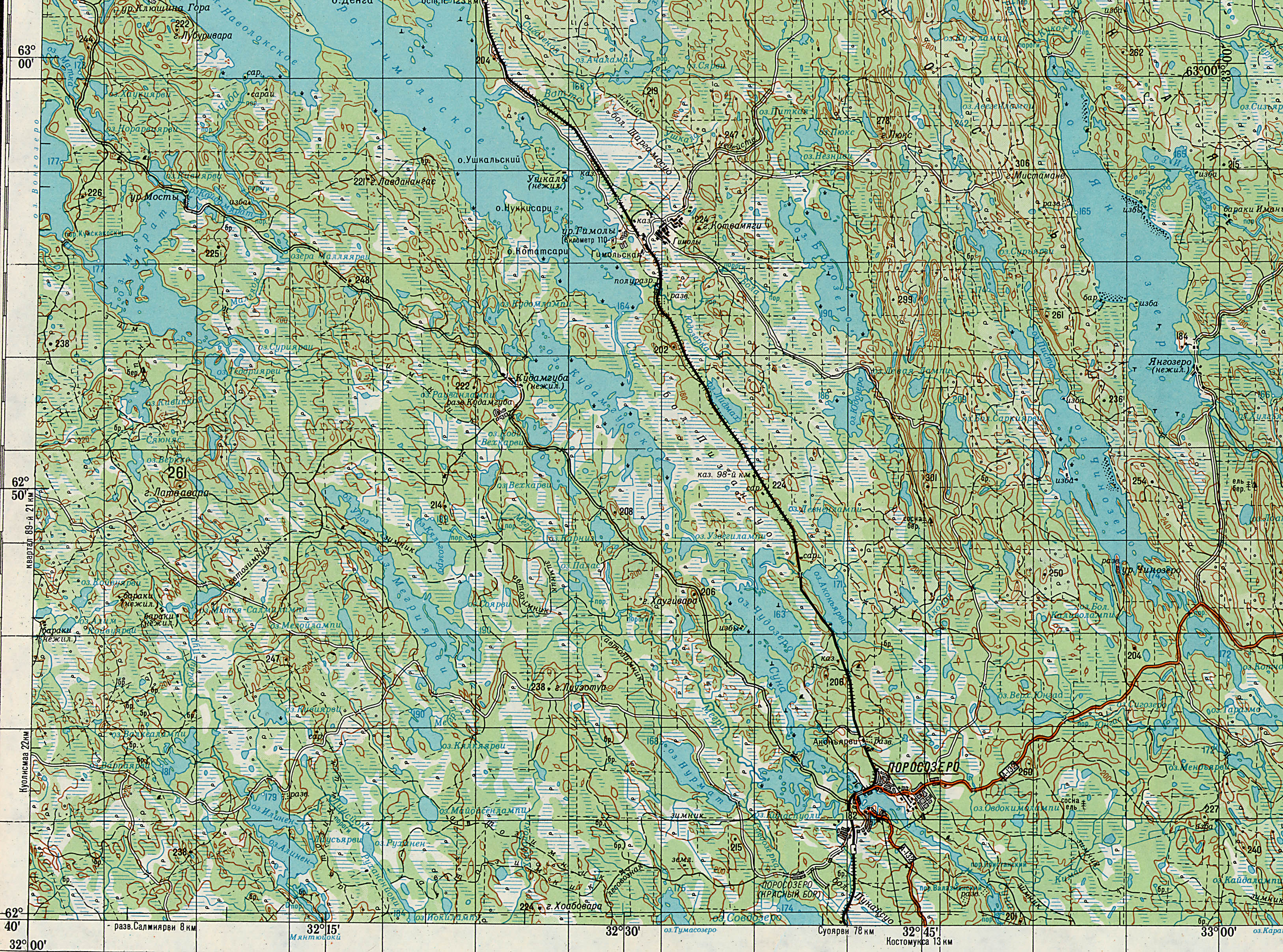 Карелия местоположение. Карелия топография. Карта Карелии Генштаб 500. Топографическая карта Карелии. Карелия озеро Сандал на карте.